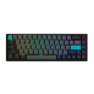 Akko Black & Cyan 3068B Plus Multi-Mode RGB Mechanical Keyboard